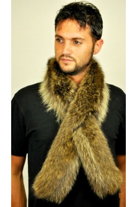 Raccoon Fur Scarf  - Double sided fur